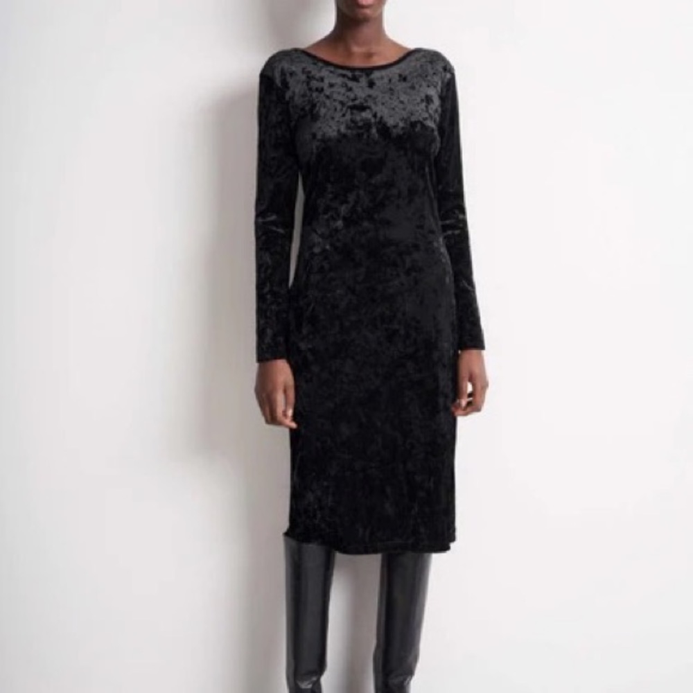 Tiger of Sweden crushed velvet dress M